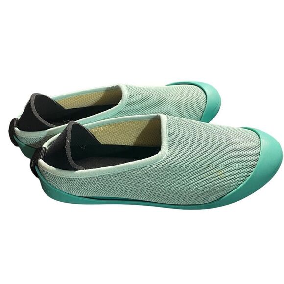 Mahabis Summer Sz US 7.5 Turquoise Removable Insole Slip On Flats Mesh Shoes - Picture 3 of 9